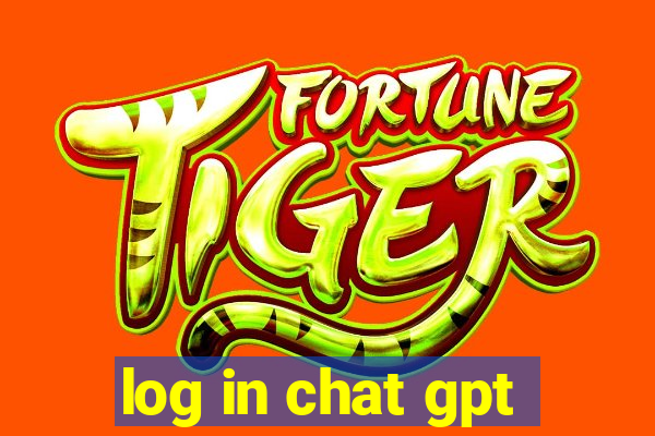 log in chat gpt